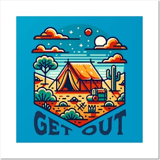 Get out desert Posters and Art